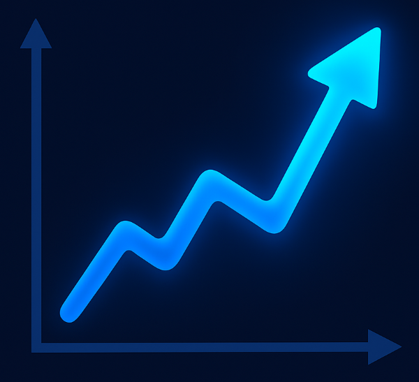 Productivity rising chart